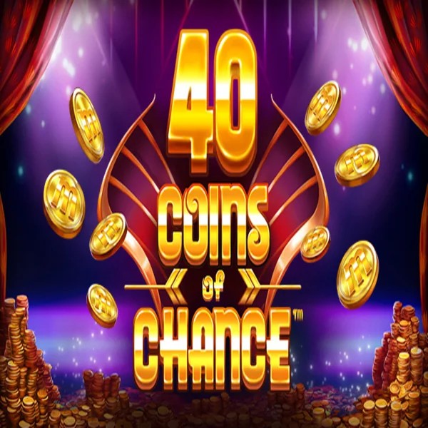 Official Slots logo: 40 Coins of Chance by SYNOT Games at Helabet