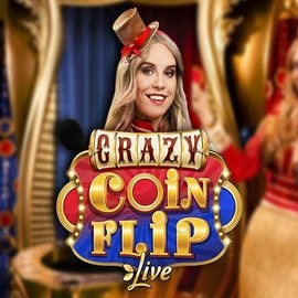 Crazy Coin Flip logo by Evolution Helabet
