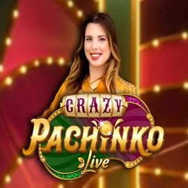 Crazy Pachinko online game logo by Evolution on hela.bet