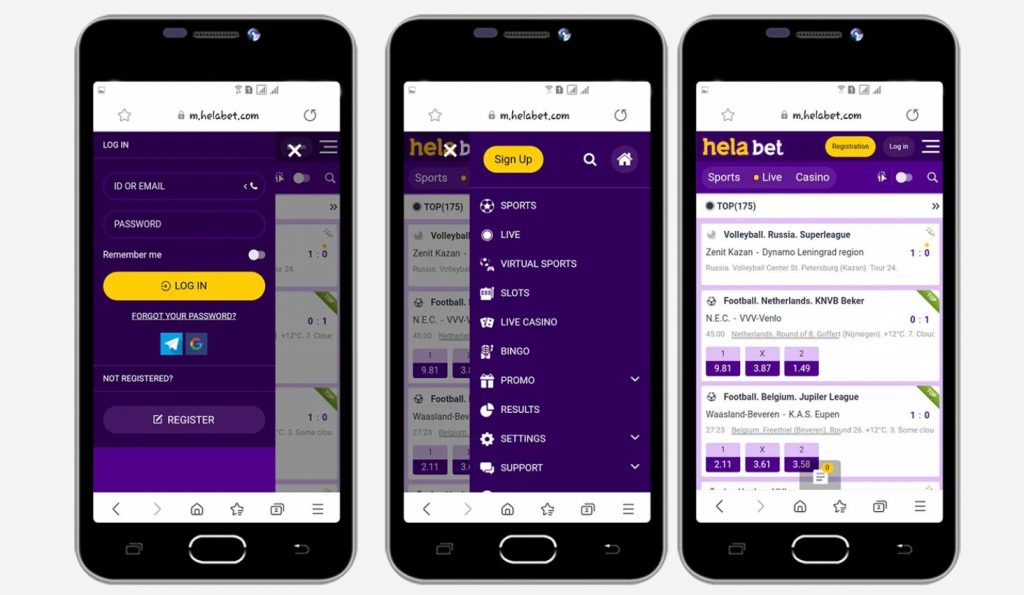 Helabet Mobile Platform