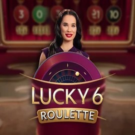 Official Live Casino logo: Lucky 6 Roulette by Pragmatic Play at Helabet