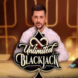 Unlimited Blackjack slot visual from Ezugi available on hela.bet